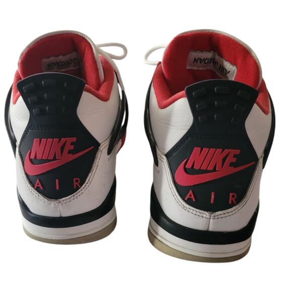 Nike Air Jordan 4 Retro Fire Red 2020 Men Sneakers Size 8.5 - Picture 3 of 8